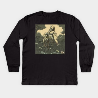 Forest spirit ll Kids Long Sleeve T-Shirt